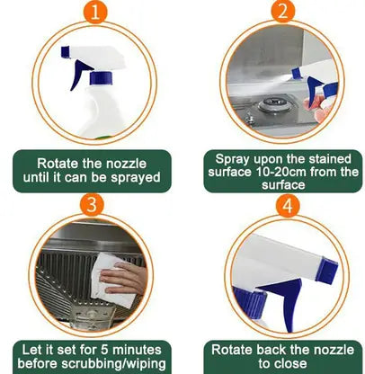 Kitchen Oil & Grease Stain Cleaning Remover Spray (250 ml)